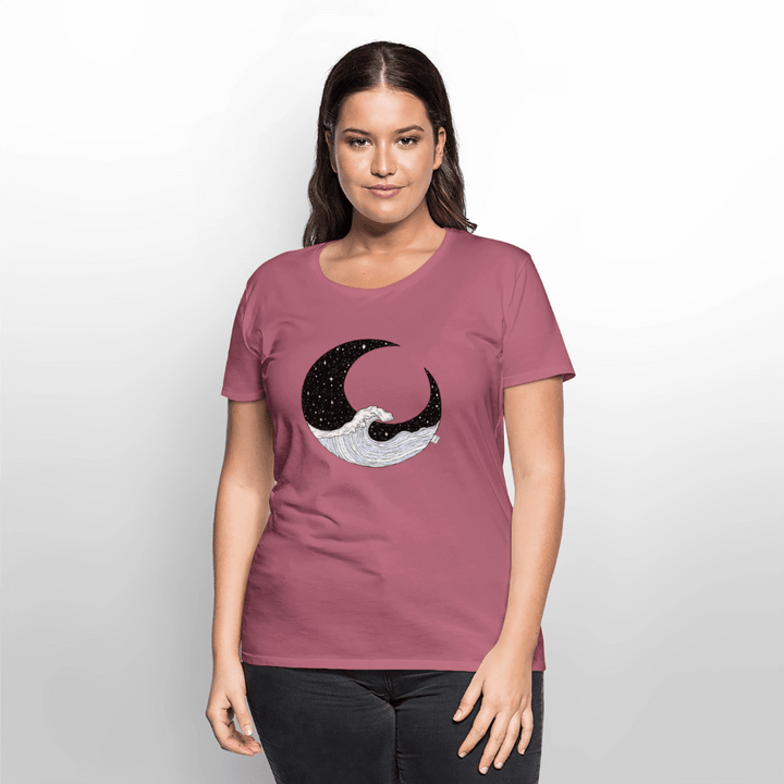 Nattehav - Eksklusiv Dame T-shirt - Dame premium T-shirt - mauve - Dajlig