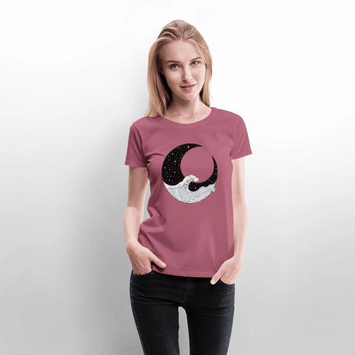 Nattehav - Eksklusiv Dame T-shirt - Dame premium T-shirt - mauve - Dajlig