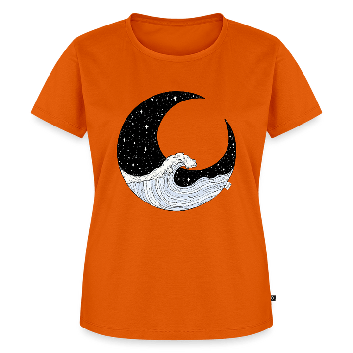 Nattehav - Eksklusiv Dame T-shirt - Dame premium T-shirt - orange - Dajlig