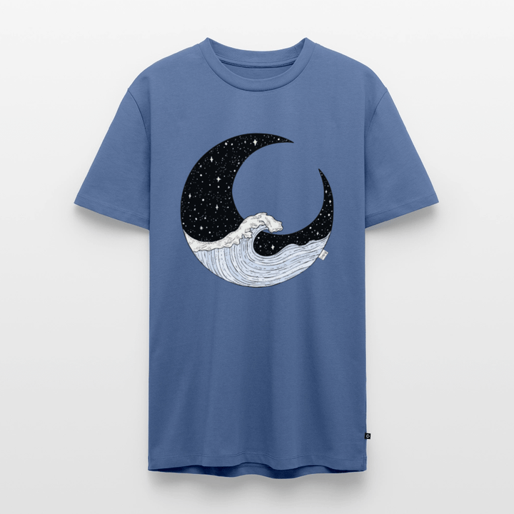 Nattehav - Eksklusiv Herre T-shirt - Herre premium T-shirt - dueblå - Dajlig