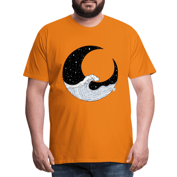 Nattehav - Eksklusiv Herre T-shirt - Herre premium T-shirt - orange - Dajlig.dk