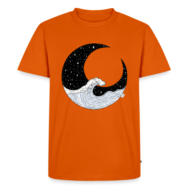 Nattehav - Eksklusiv Herre T-shirt - Herre premium T-shirt - orange - Dajlig