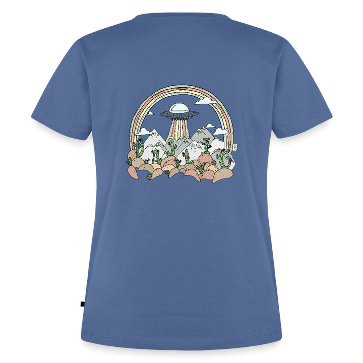 Ørken UFO - Eksklusiv Dame T-shirt - Dame premium T-shirt - dueblå - Dajlig