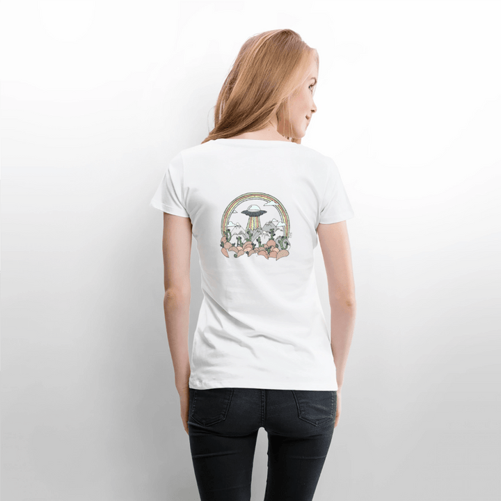Ørken UFO - Eksklusiv Dame T-shirt - Dame premium T-shirt - hvid - Dajlig