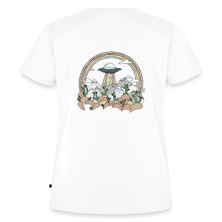 Ørken UFO - Eksklusiv Dame T-shirt - Dame premium T-shirt - hvid - Dajlig