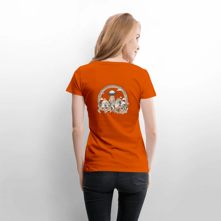 Ørken UFO - Eksklusiv Dame T-shirt - Dame premium T-shirt - orange - Dajlig