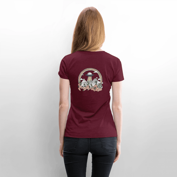Ørken UFO - Eksklusiv Dame T-shirt - Dame premium T-shirt - vinrød - Dajlig