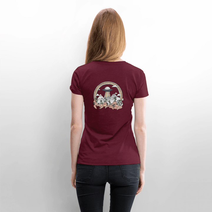 Ørken UFO - Eksklusiv Dame T-shirt - Dame premium T-shirt - vinrød - Dajlig