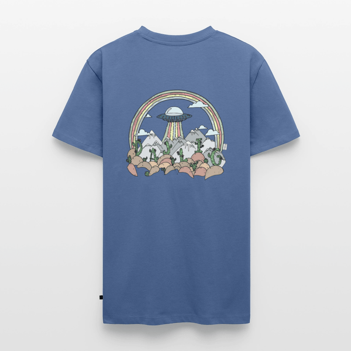 Ørken UFO - Eksklusiv Herre T-shirt - Herre premium T-shirt - dueblå - Dajlig