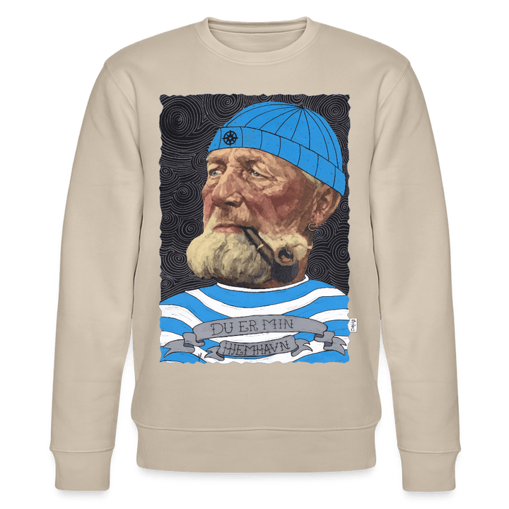 Poul Sømand - Kraftig Unisex Sweatshirt - Stanley/Stella økologisk unisex - sweatshirt CHANGER - beige - Dajlig