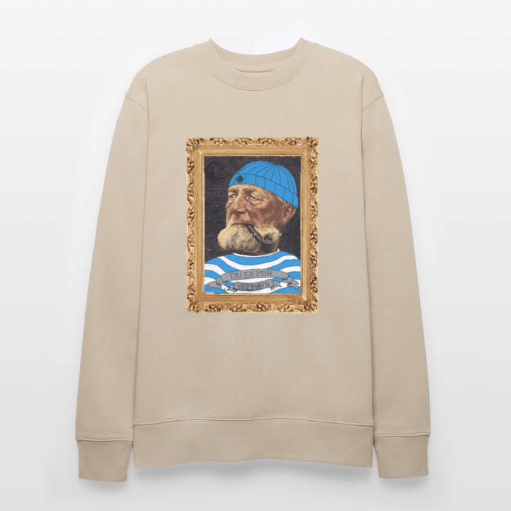 Poul Sømand - Kraftig Unisex Sweatshirt - Stanley/Stella økologisk unisex - sweatshirt CHANGER - beige - Dajlig
