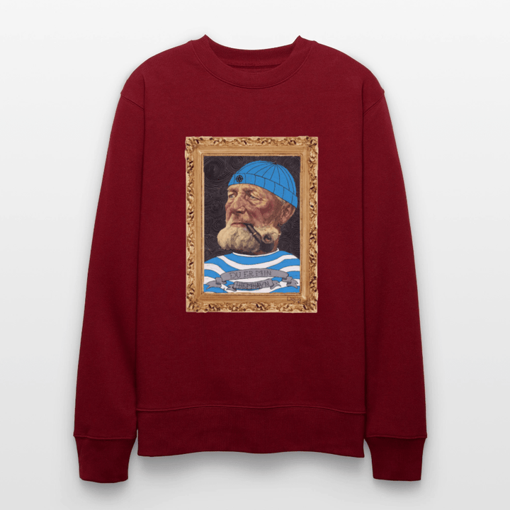 Poul Sømand - Kraftig Unisex Sweatshirt - Stanley/Stella økologisk unisex - sweatshirt CHANGER - burgunder - rød - Dajlig