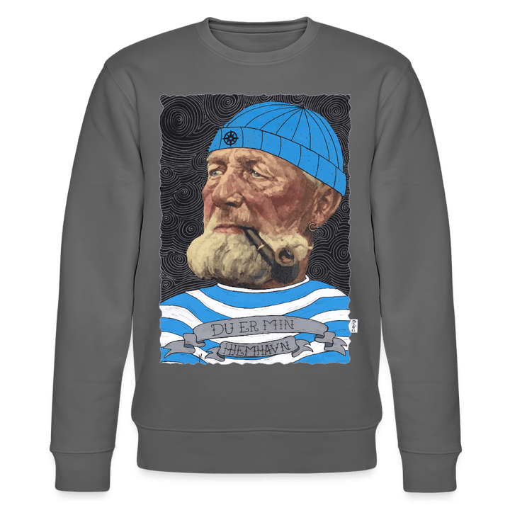 Poul Sømand - Kraftig Unisex Sweatshirt - Stanley/Stella økologisk unisex - sweatshirt CHANGER - charcoal - Dajlig