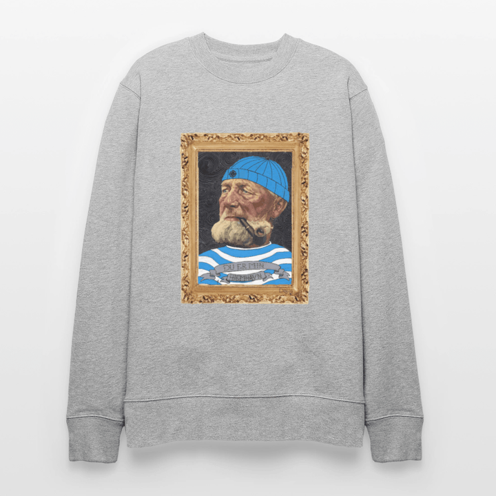 Poul Sømand - Kraftig Unisex Sweatshirt - Stanley/Stella økologisk unisex - sweatshirt CHANGER - grå meleret - Dajlig