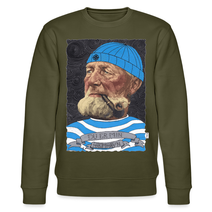 Poul Sømand - Kraftig Unisex Sweatshirt - Stanley/Stella økologisk unisex - sweatshirt CHANGER - khaki - Dajlig