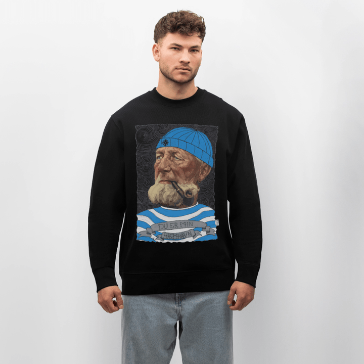 Poul Sømand - Kraftig Unisex Sweatshirt - Stanley/Stella økologisk unisex - sweatshirt CHANGER - sort - Dajlig