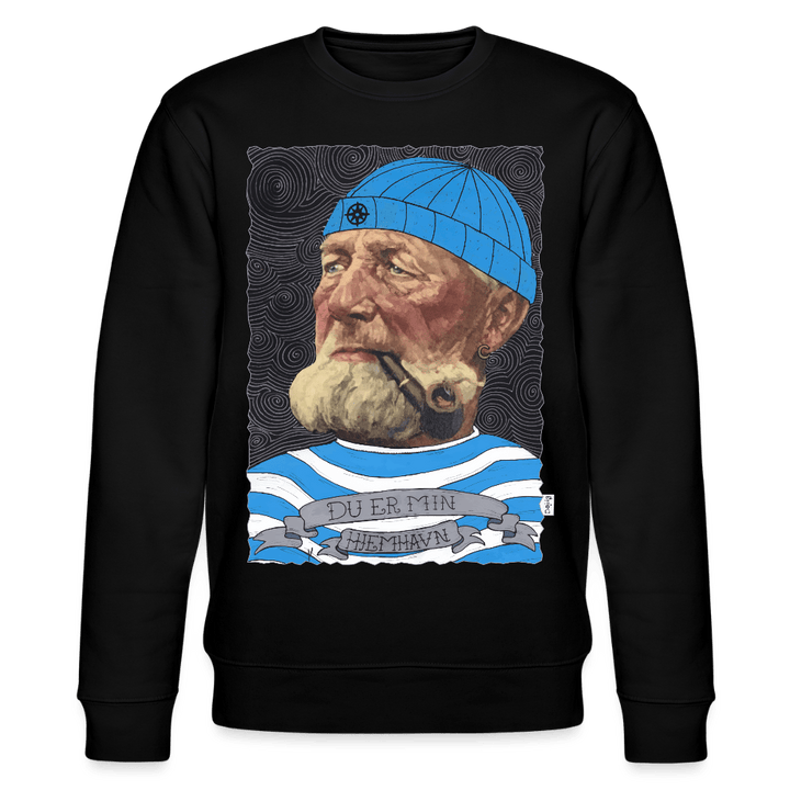 Poul Sømand - Kraftig Unisex Sweatshirt - Stanley/Stella økologisk unisex - sweatshirt CHANGER - sort - Dajlig