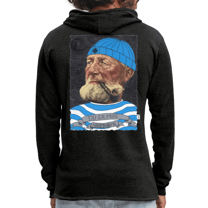 Poul Sømand - Let Unisex Hættetrøje - Let sweatshirt med hætte, unisex - charcoal - Dajlig
