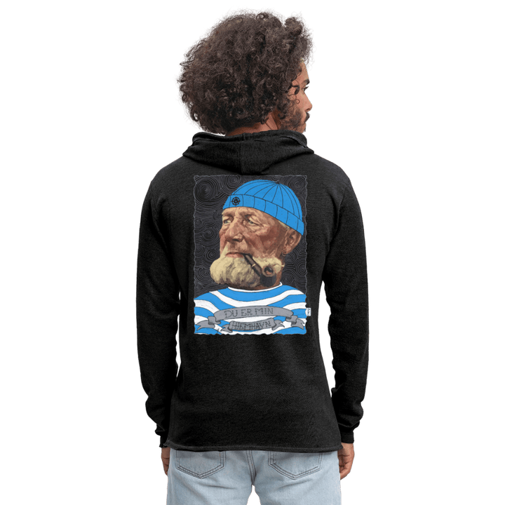 Poul Sømand - Let Unisex Hættetrøje - Let sweatshirt med hætte, unisex - charcoal - Dajlig