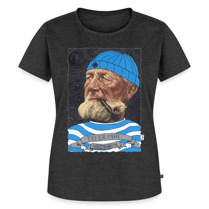 Poul Sømand - Premium Dame T-shirt - Dame premium T-shirt - antracit meleret - Dajlig