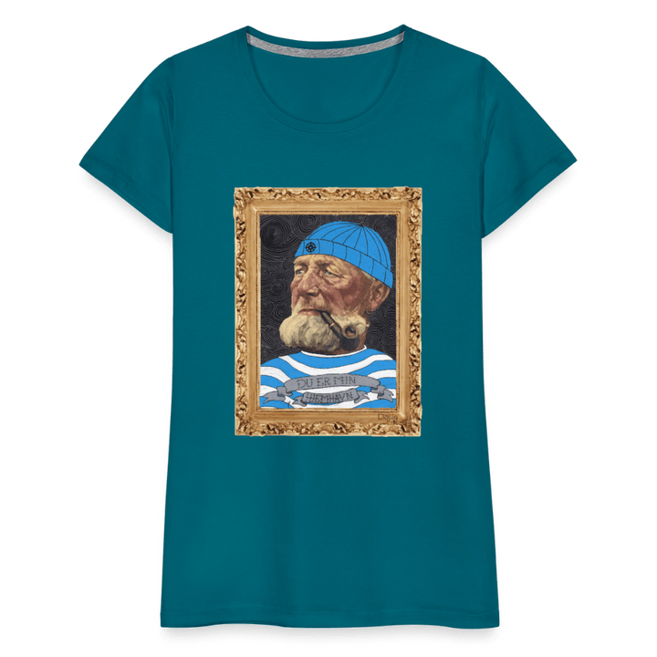 Poul Sømand - Premium Dame T-shirt - Dame premium T-shirt - divablå - Dajlig