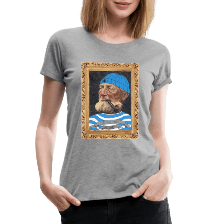 Poul Sømand - Premium Dame T-shirt - Dame premium T-shirt - grå meleret - Dajlig