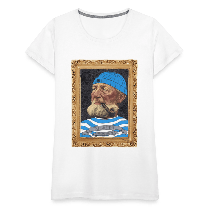 Poul Sømand - Premium Dame T-shirt - Dame premium T-shirt - hvid - Dajlig.dk