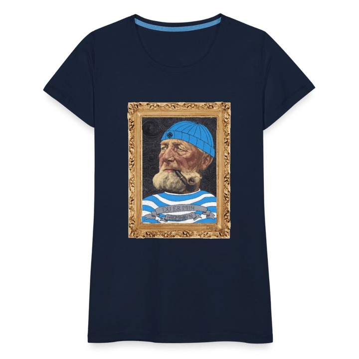 Poul Sømand - Premium Dame T-shirt - Dame premium T-shirt - marineblå - Dajlig