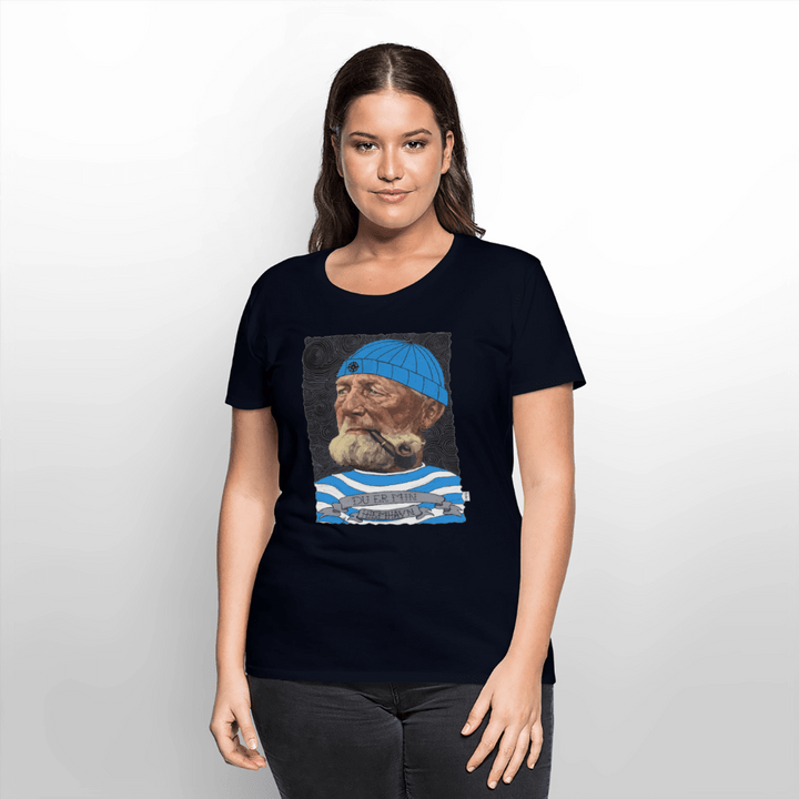 Poul Sømand - Premium Dame T-shirt - Dame premium T-shirt - navy - Dajlig