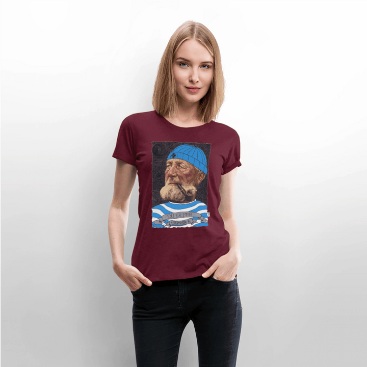 Poul Sømand - Premium Dame T-shirt - Dame premium T-shirt - vinrød - Dajlig