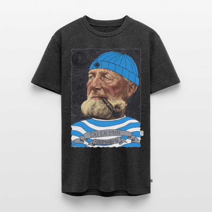Poul Sømand - Premium Herre T-shirt - Herre premium T-shirt - antracit meleret - Dajlig