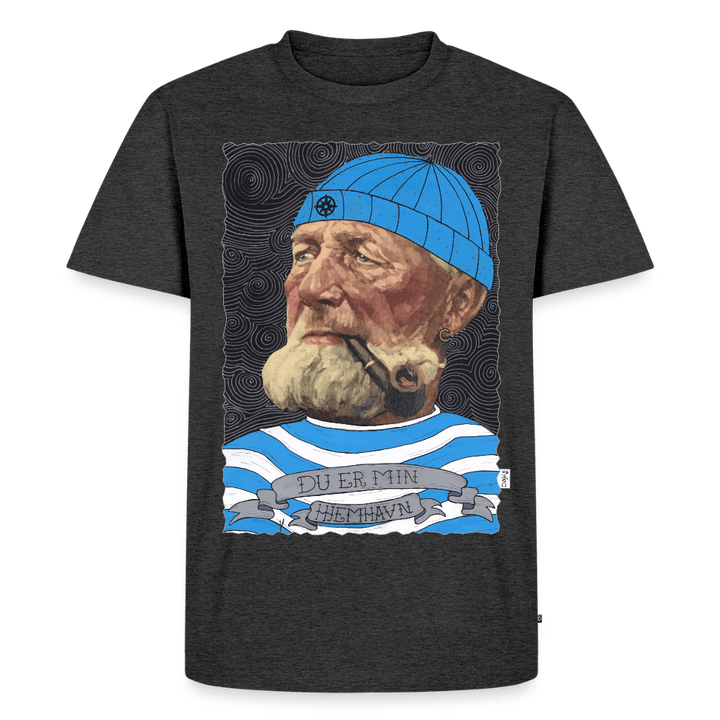 Poul Sømand - Premium Herre T-shirt - Herre premium T-shirt - antracit meleret - Dajlig