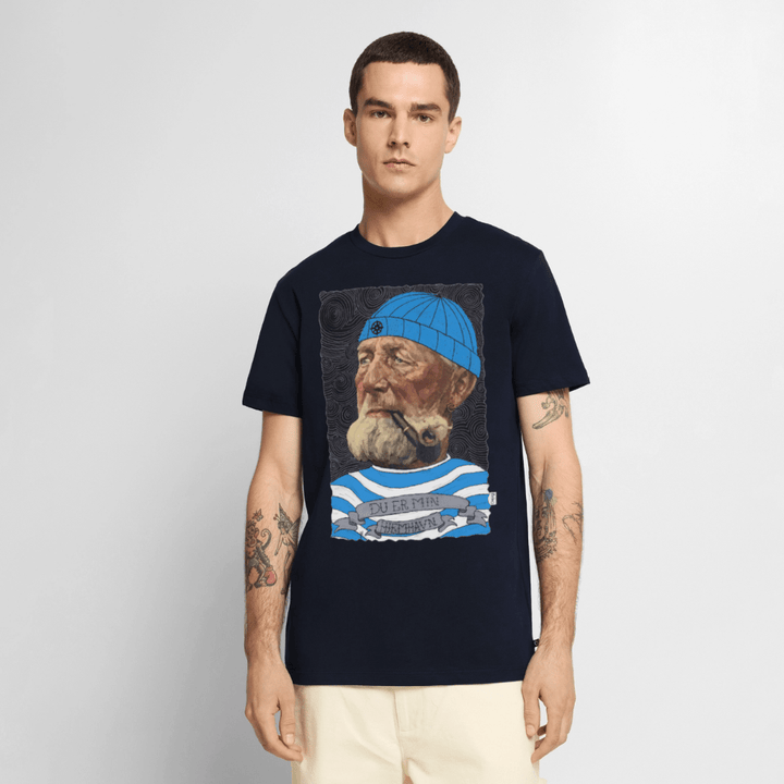 Poul Sømand - Premium Herre T-shirt - Herre premium T-shirt - navy - Dajlig