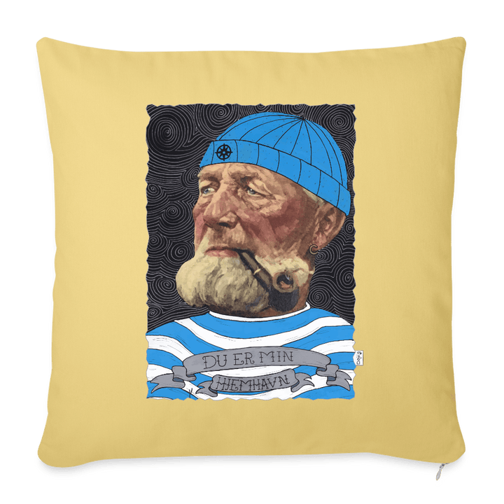 Poul Sømand - Sofapude betræk - Pudebetræk 45 x 45 cm - støvet gul - Dajlig