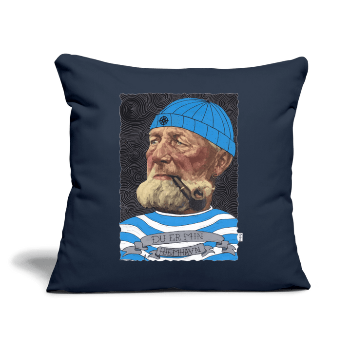 Poul Sømand - Sofapude - Sofapude med fyld 44 x 44 cm - marineblå - Dajlig