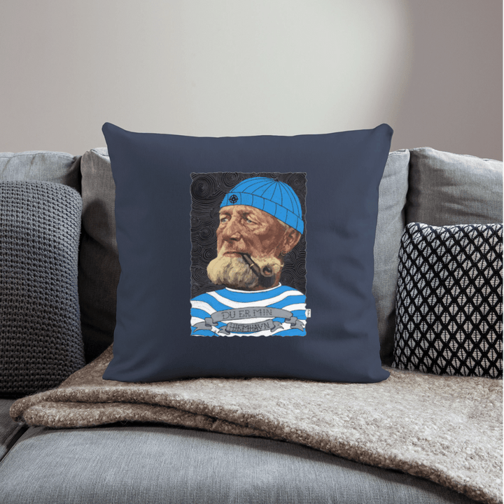 Poul Sømand - Sofapude - Sofapude med fyld 44 x 44 cm - marineblå - Dajlig