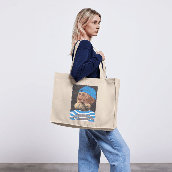 Poul Sømand - Stor kraftig mulepose i genbrugsstof - Stanley/Stella recycled shopping bag - råhvid - Dajlig