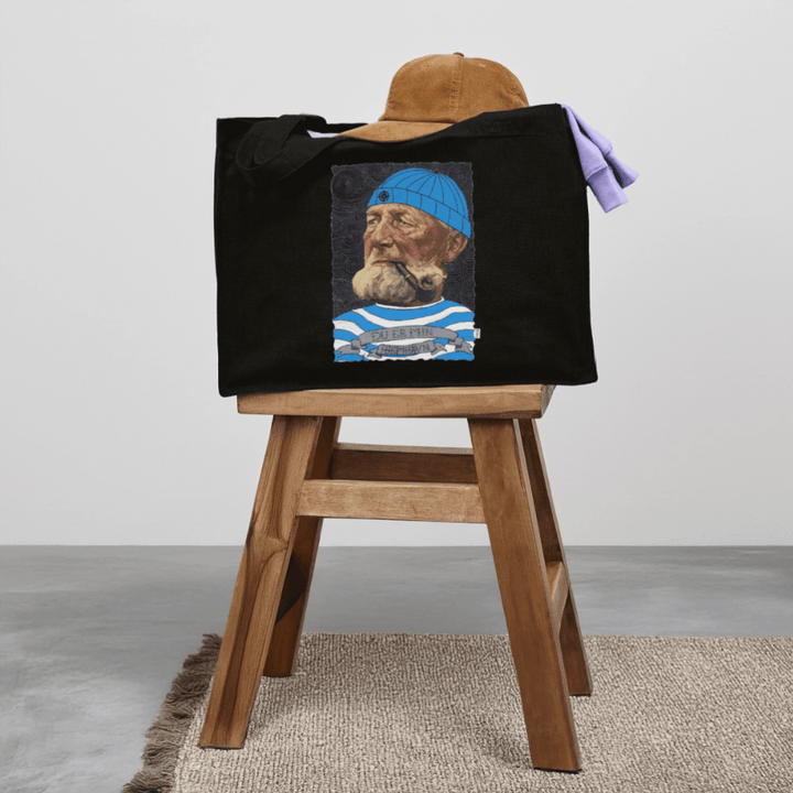 Poul Sømand - Stor kraftig mulepose i genbrugsstof - Stanley/Stella recycled shopping bag - sort - Dajlig