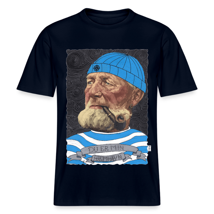 Poul Sømand - Unisex T-shirt - Stanley/Stella Relaxed Fit økologisk unisex - T-shirt Sparker - navy - Dajlig