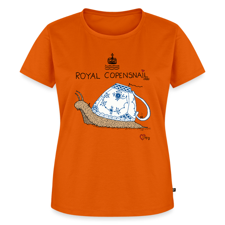 Royal Copensnail - Eksklusiv Dame T-shirt - Dame premium T-shirt - orange - Dajlig