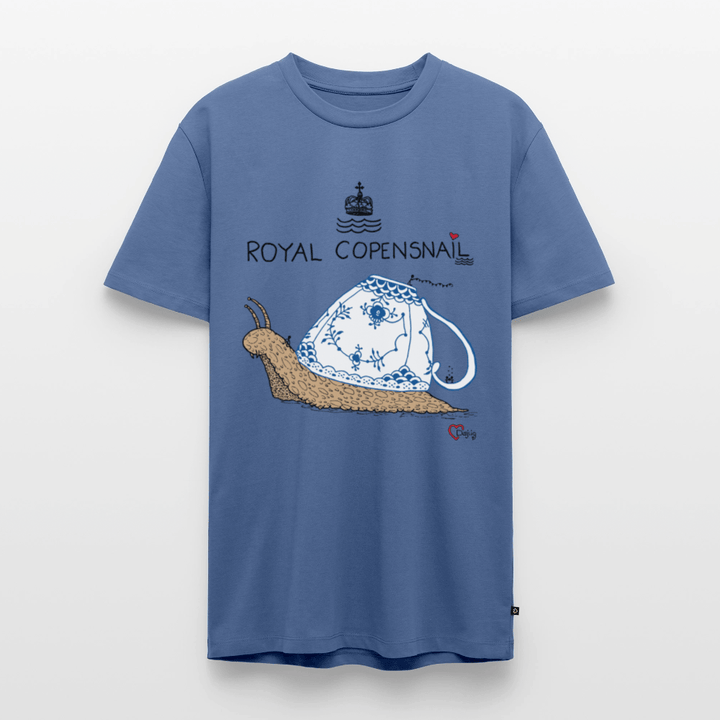 Royal Copensnail - Eksklusiv Herre T-shirt - Herre premium T-shirt - dueblå - Dajlig