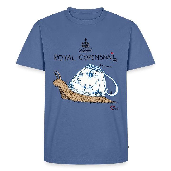 Royal Copensnail - Eksklusiv Herre T-shirt - Herre premium T-shirt - dueblå - Dajlig