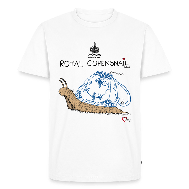 Royal Copensnail - Eksklusiv Herre T-shirt - Herre premium T-shirt - hvid - Dajlig