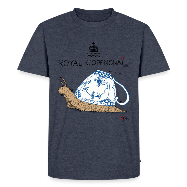 Royal Copensnail - Eksklusiv Herre T-shirt - Herre premium T-shirt - jeansblå - Dajlig