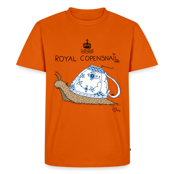 Royal Copensnail - Eksklusiv Herre T-shirt - Herre premium T-shirt - orange - Dajlig