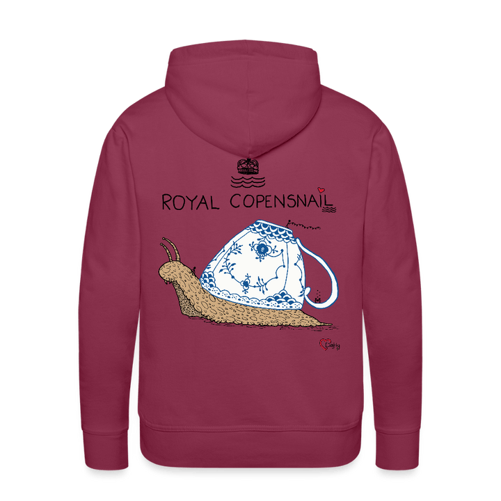 Royal Copensnail - Herre Hættetrøje - Herre Premium hættetrøje - bordeaux - Dajlig