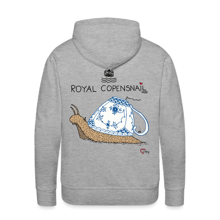 Royal Copensnail - Herre Hættetrøje - Herre Premium hættetrøje - grå meleret - Dajlig