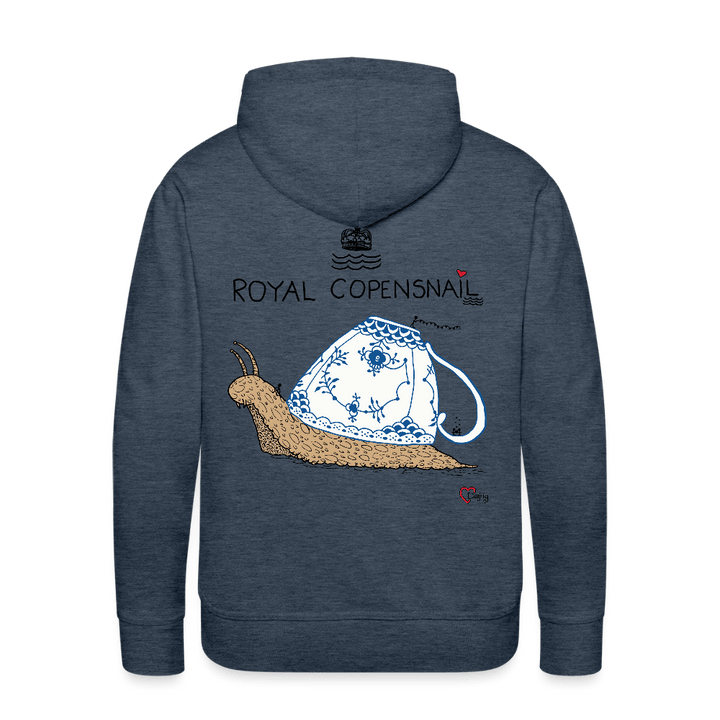 Royal Copensnail - Herre Hættetrøje - Herre Premium hættetrøje - jeansblå - Dajlig