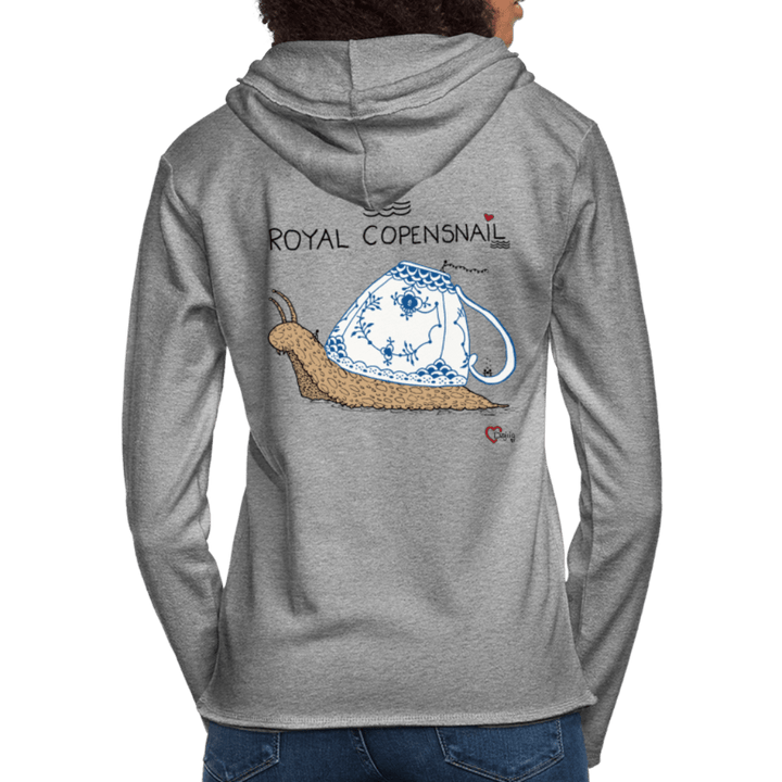 Royal Copensnail - Let Unisex hættetrøje - Let sweatshirt med hætte, unisex - grå meleret - Dajlig