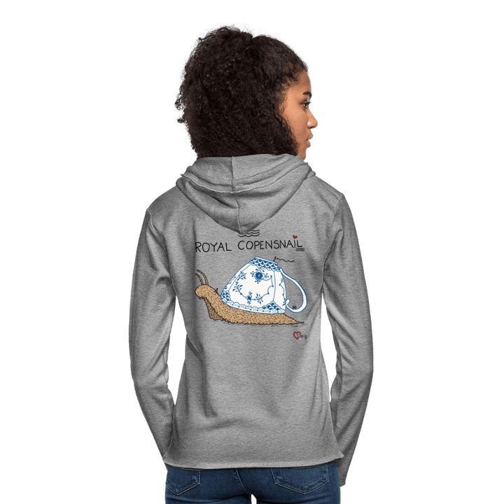 Royal Copensnail - Let Unisex hættetrøje - Let sweatshirt med hætte, unisex - grå meleret - Dajlig